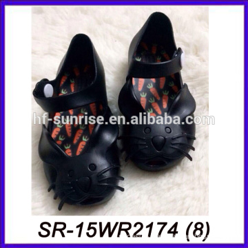 black bunny melissa pvc shoes fashion jelly shoes pvc shoes melissa pvc shoes manufacture